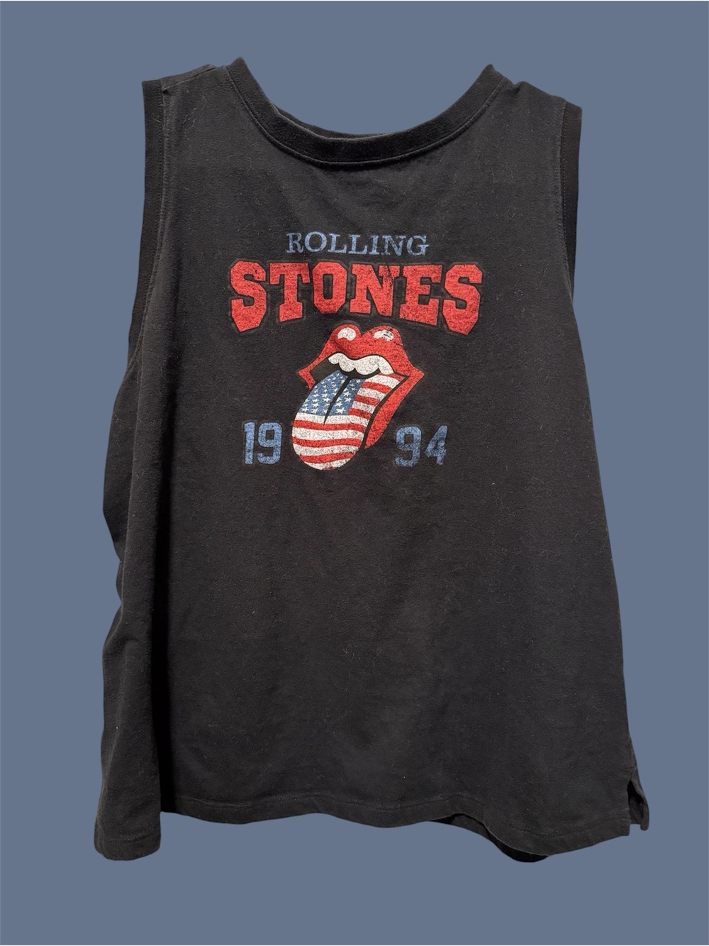 Rolling Stones Black Graphic Tank Top - L